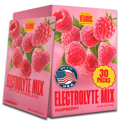Dr. Price's Vitamins Electrolytes Powder Packets, Lemon Lime, 30 Pack | Electrolyte Mix, Hydration, No Sugar, Sodium, Potassium & 72+ Trace Minerals, Keto Friendly, Made in USA, Doctor-Formulated