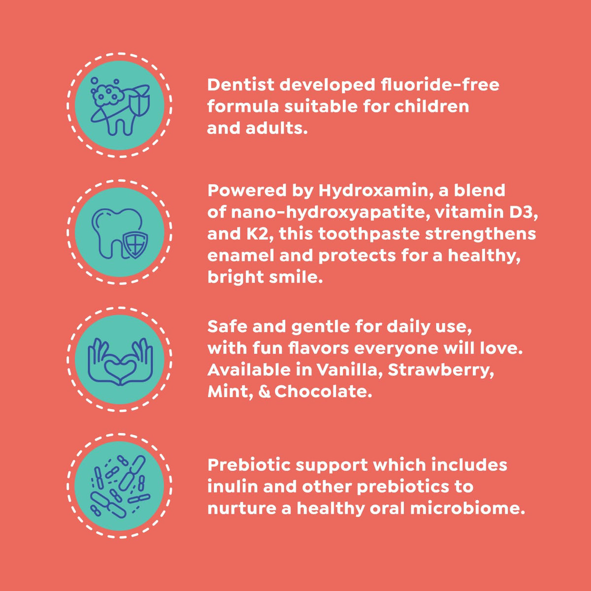 SuperMouth 10% Nano Hydroxyapatite Toothpaste, Fluoride Free, Strawberry