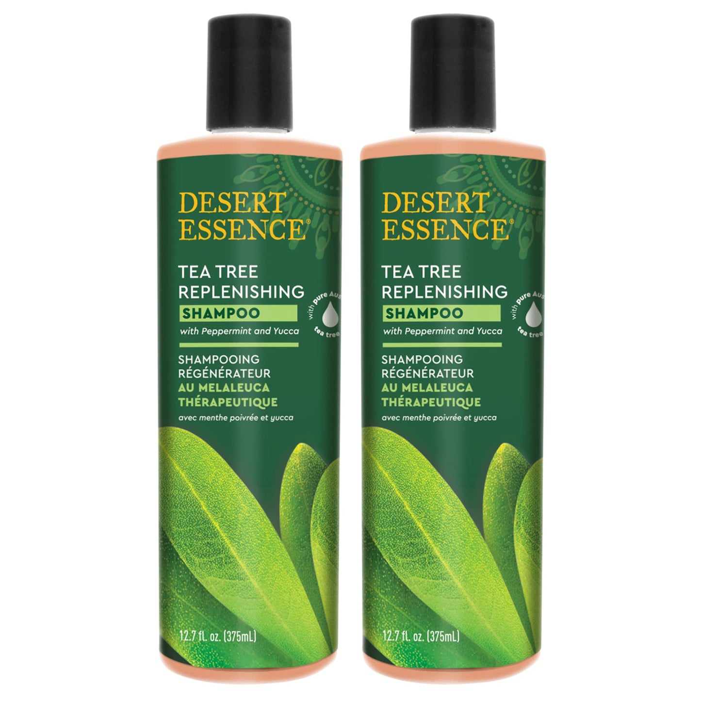 Desert Essence, Shampoo Tea Tree Replenishing, 12.9 Fl Oz