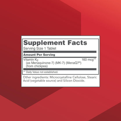 PROTOCOL FOR LIFE BALANCE MK-7 Vitamin K2 160mcg - VIT K Supplement - MK-7 Vitamin K2 Life Balance - Support Bone Health & Vascular Elasticity - Non-GMO & Vegan - 60 Tablets