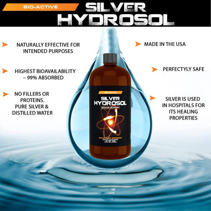Pharmacist Recommended 16 oz Advanced Bionetix Colloidal Silver Hydrosol, All Natural & Promotes A Healthy Immune System. Colloidal Silver That Actually Works!