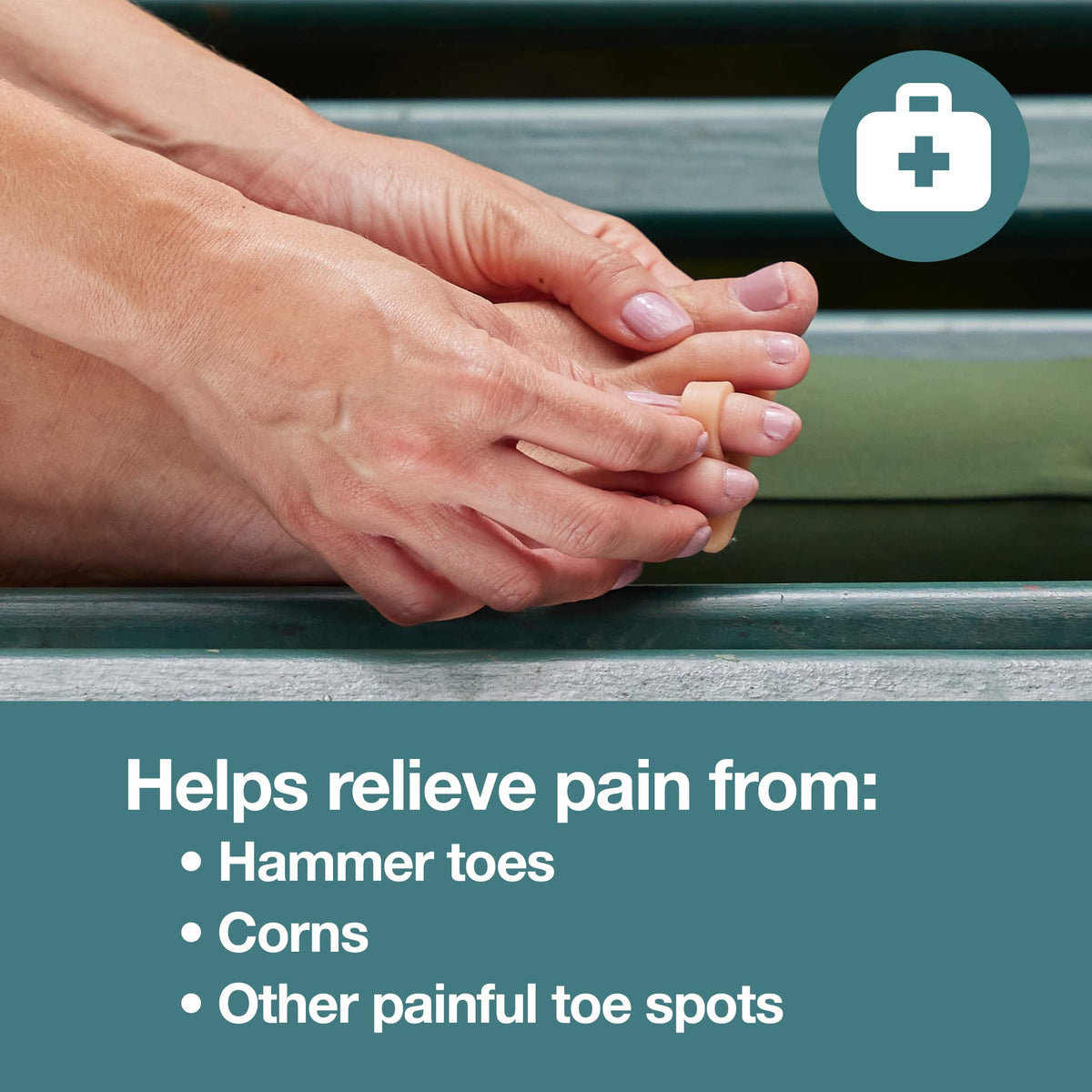 ZenToes Hammer Toe Straightener and Corrector 4 Pack Crests Relieve Foot