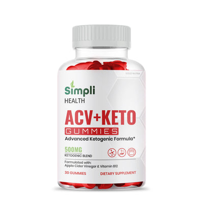 (3 Pack) Simpli Health ACV Keto Gummies, Maximum Strength