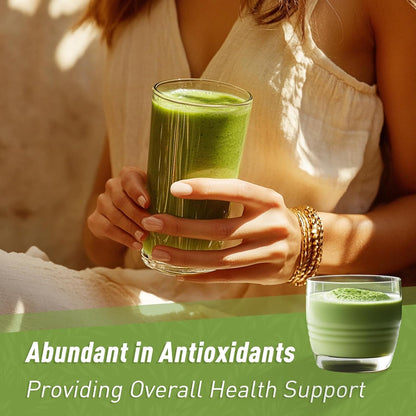 Unleash’d Organic Wheatgrass Powder 16 oz – 100% Pure Superfood, Rich in Vitamins, Fiber & Minerals for Immune Support & Wellness