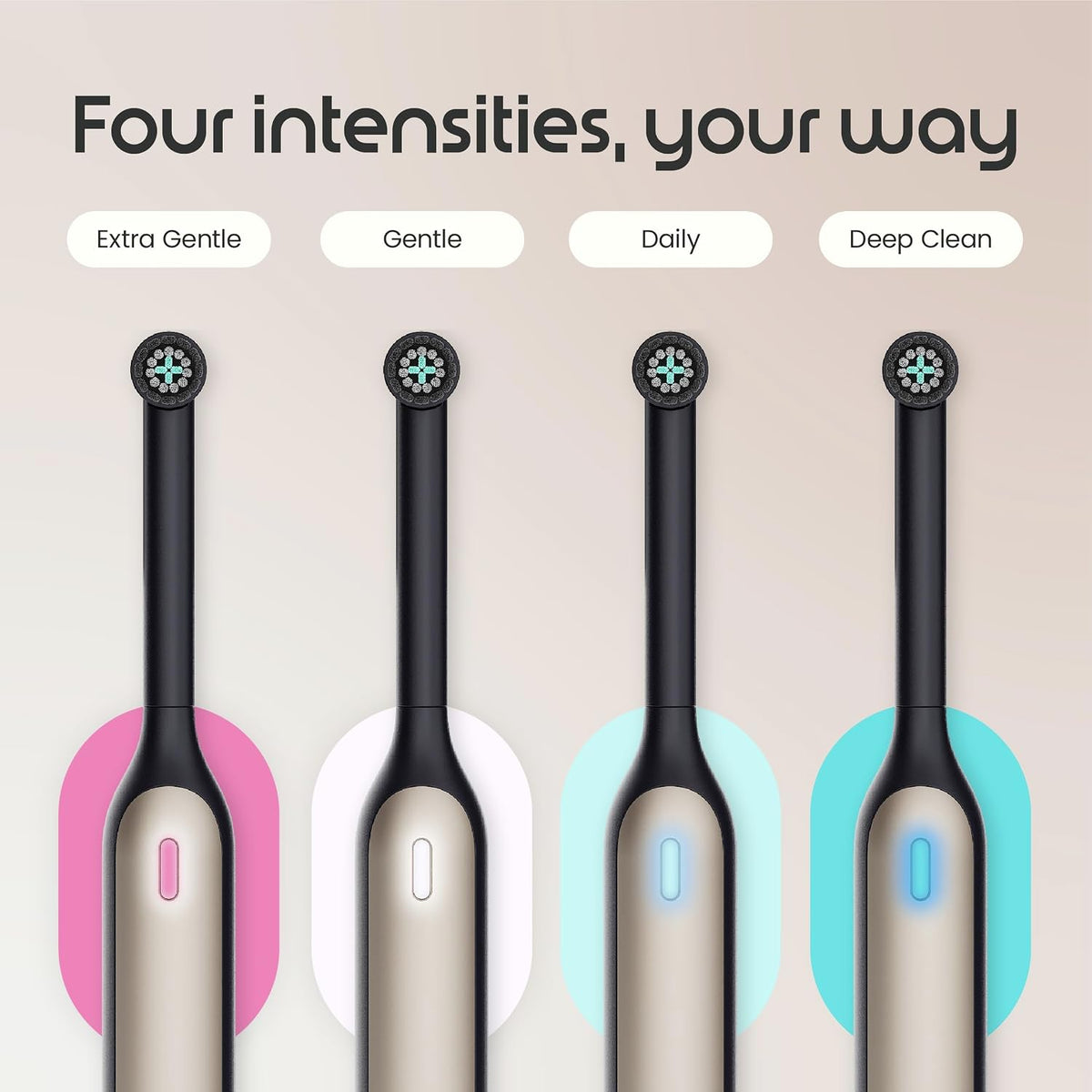 Quip Rev Smart Oscillating Toothbrush, App Connectivity, Black Crescent