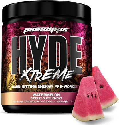 PROSUPPS Hyde Xtreme Hard-Hitting Energy Pre-Workout, Watermelon, and Creatine 300 Bundle