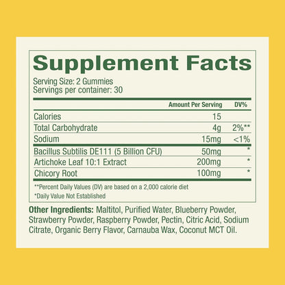 Plant People WonderBiome 2-in-1 Prebiotic + Probiotic Gummies, 60 Count
