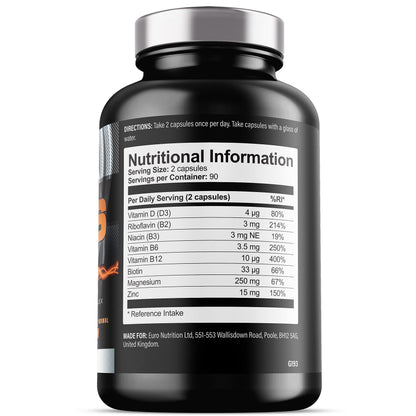 ZM6 - High Strength Zinc Magnesium Supplement - Zinc and Magnesium Tablets