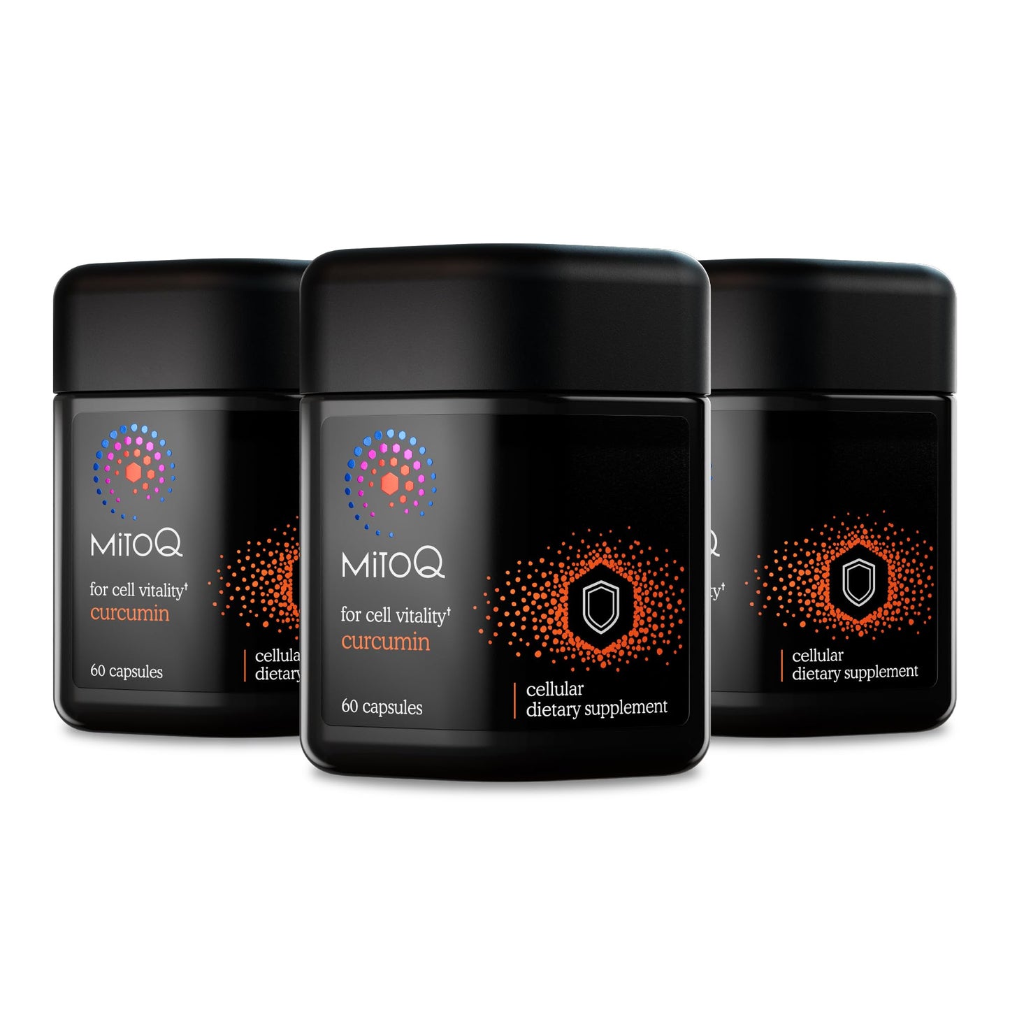 MitoQ Curcumin Longvida Lipidated Formula Mitochondria-targeted Antioxidant | Ultra Bioavailable & Sustained Action Free-Form Curcumin, 60 Capsules
