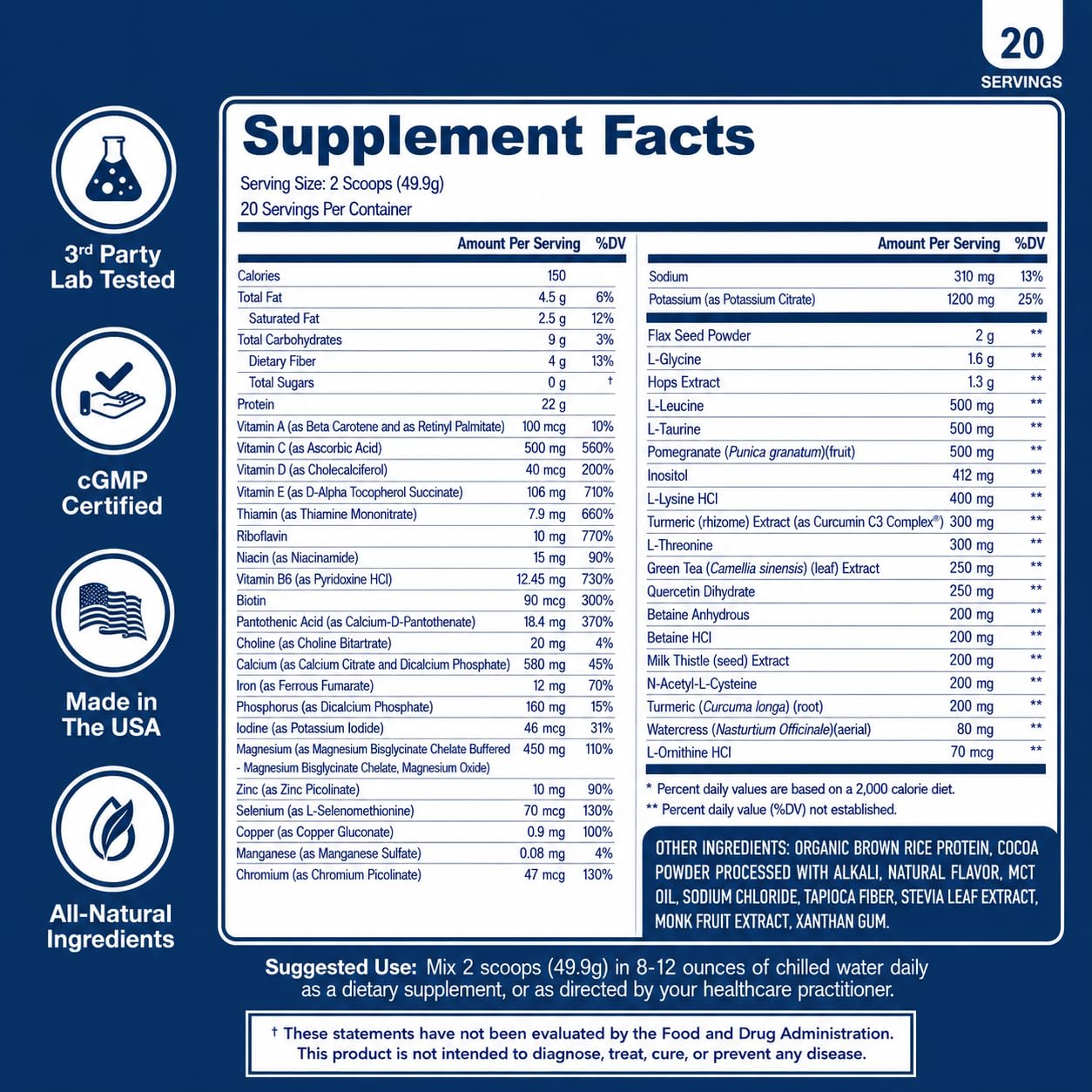 NuEthix Formulations Medipure DS with Pea Protein Powder 19g, Phase 1 & 2 Detoxification System, Supports the Body’s Natural Detoxification Process, Vanilla Wafer (Non-Caffeinated), 20 Servings