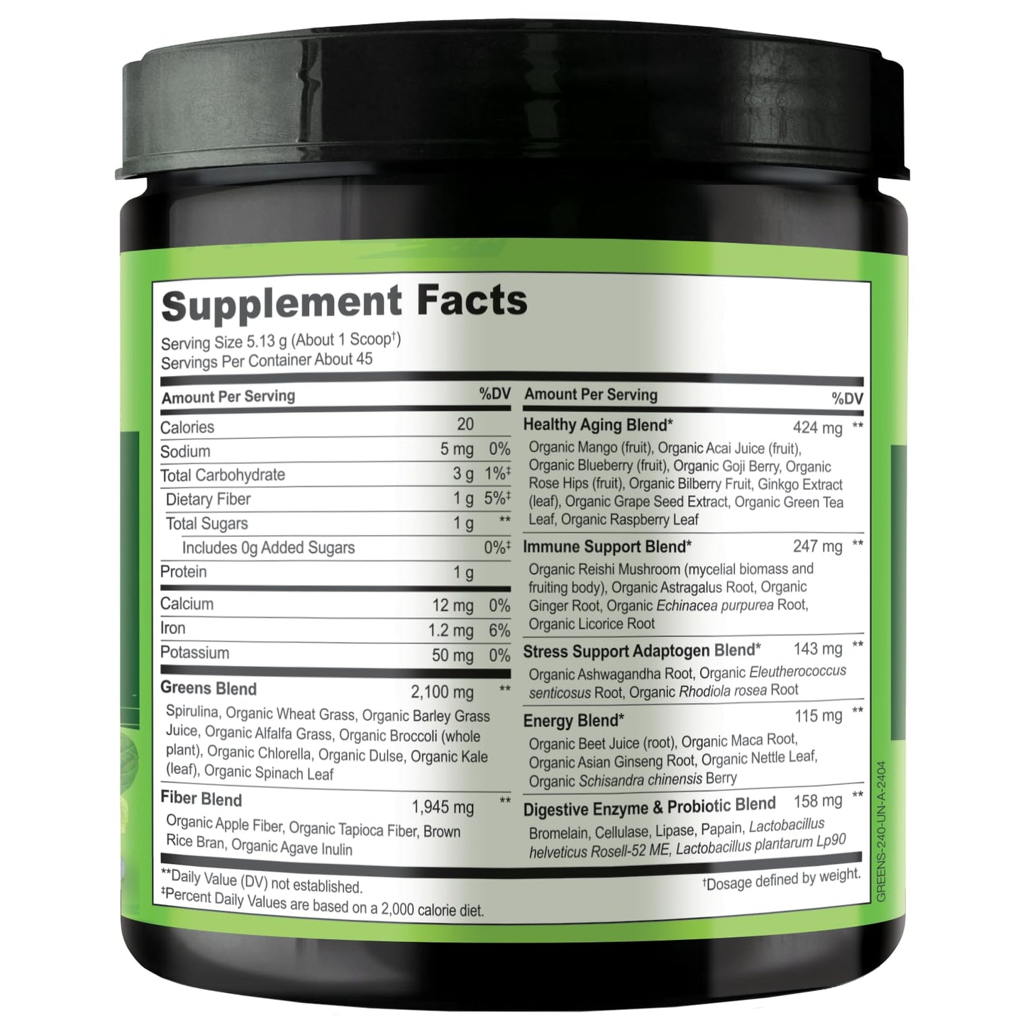 NATURELO Raw Greens Superfood Powder 480 Grams, Mixed Berry - Supports Energy, Immunity and Detox - Includes Spirulina, Wheat Grass and Organic Greens for Whole Food Nutrition