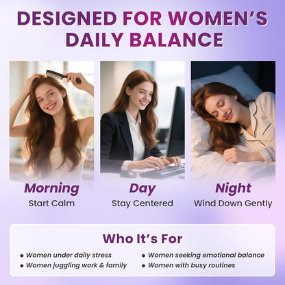 Cortisol Supplements for Women, Mood, Calm, Stress Balance, Hormone Harmony | 9 IN 1 Cortisol Reducer Liquid Drops with KSM-66® Ashwagandha, Kava, Lemon Balm, GMP Certified, 2 FL.OZ, Blueberry Flavor