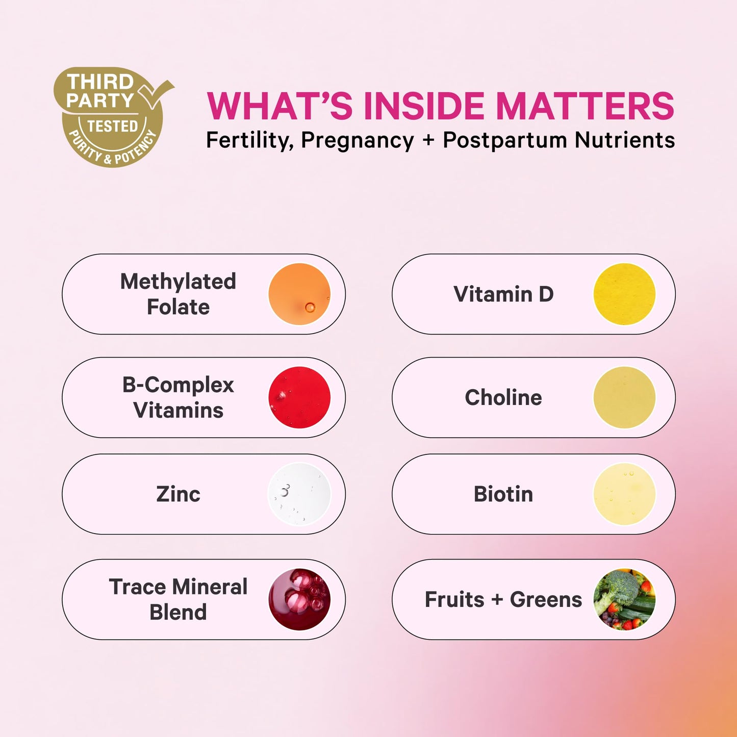 Pink Stork Liquid Prenatal Vitamins for Women – Berry, 32 Servings | Doctor Formulated, Organic Whole-Food Blend, Methylated Folate, Sugar-Free, Fertility to Postpartum, Breastfeeding Friendly