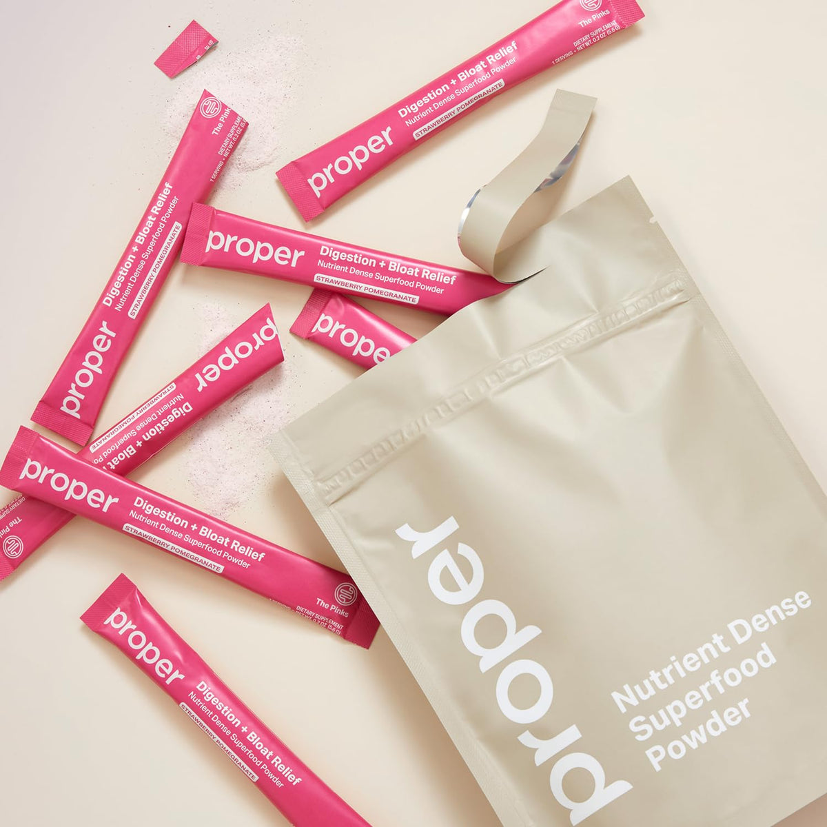 Proper The Pinks Digestive Bloat Relief - Gut Health Probiotic Drink Mix