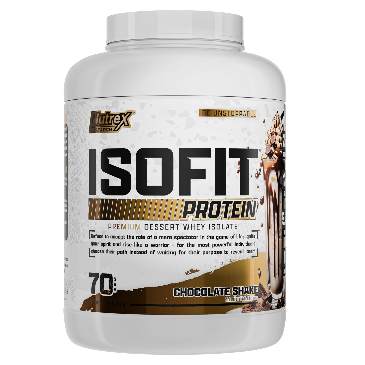 Nutrex Research IsoFit Whey Protein Powder Instantized 100% Whey Protein Isolate (30 Servings (Pack of 1), Vanilla Bean Ice Cream)
