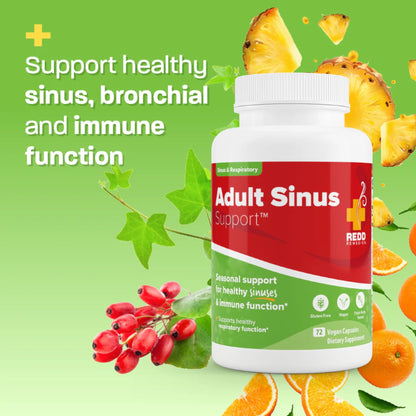 Redd Remedies, Adult Sinus Support, Respiratory and Immune Health Formula, 72 Vegan Capsules