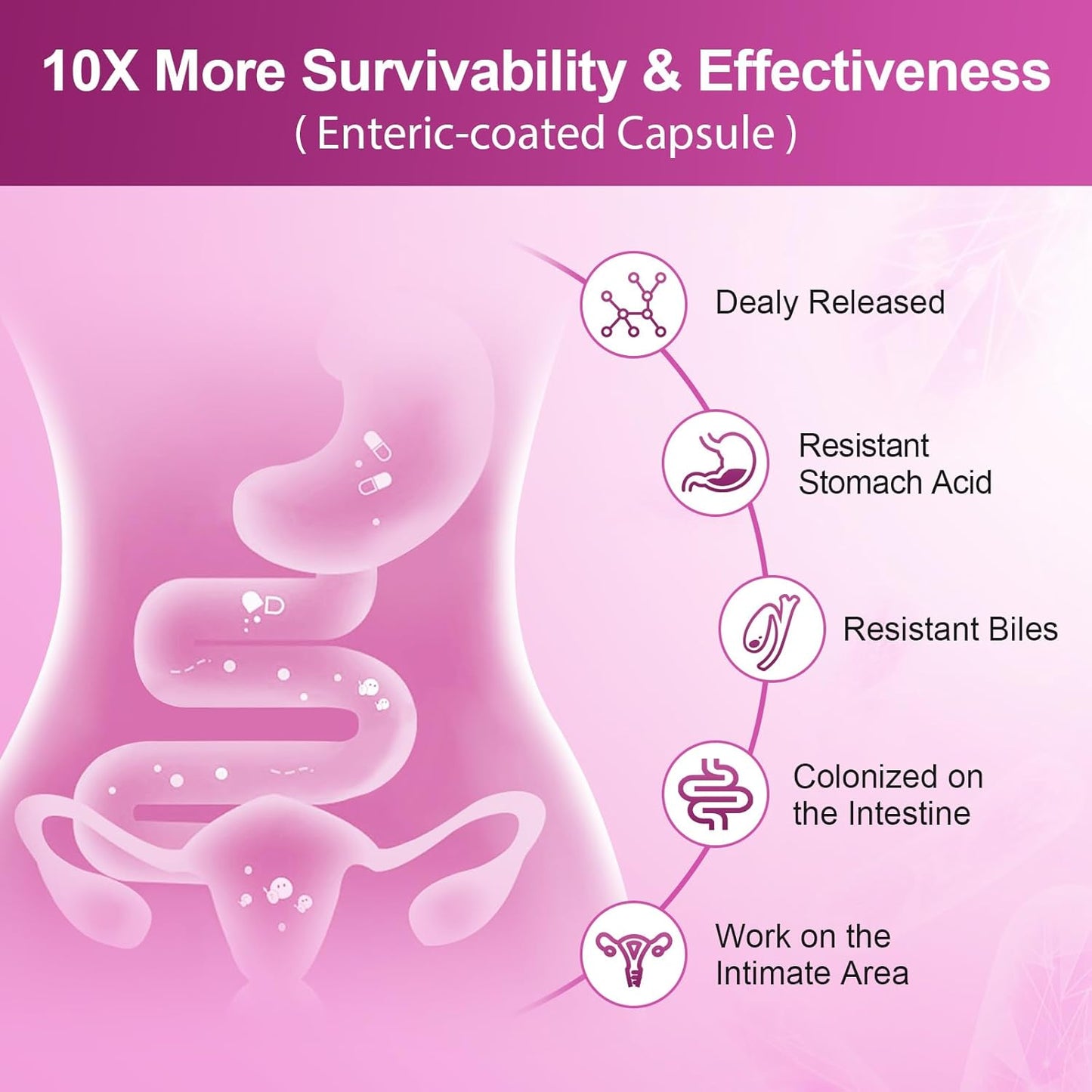 NATURE TARGET Probiotics for Women, 100 Billion CFU, 90 Veggie Capsules | Prebiotics & Enzymes Support Digestive Health & Gut Balance, With Cranberry For Vaginal & Urinary Tract Health, Shelf-Stable