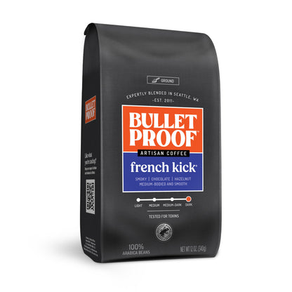 Bulletproof Original Medium Roast Ground Coffee,100% Arabica Coffee, Clean Coffee Tested for Toxins, Sustainably Sourced, 12 Ounces