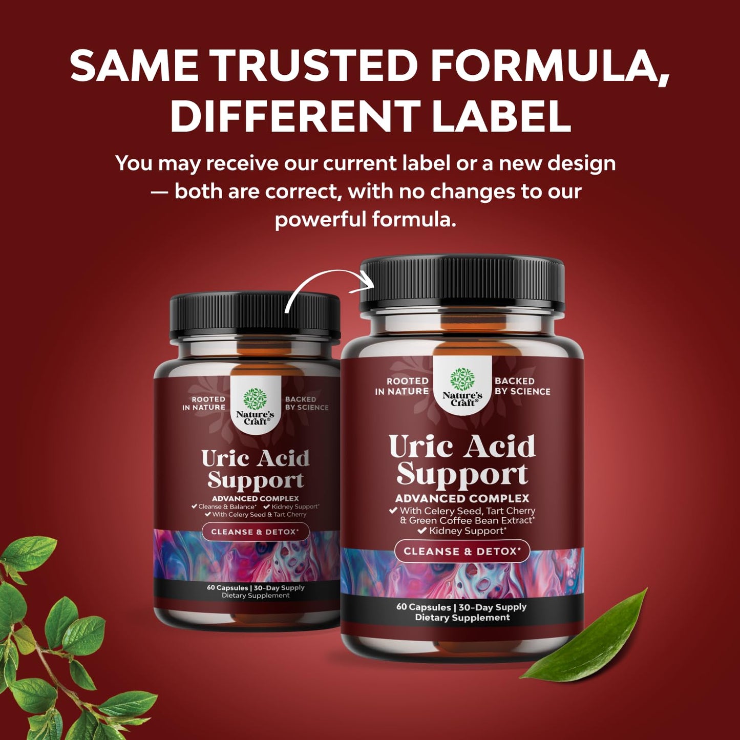 Green Coffee Bean Extract for Uric Acid Cleanse & Detox - Green Coffee Beans with Turmeric, Tart Cherry & Celery Seed for Adults - Uric Acid Flush for Antioxidant Support - Kidney Cleanser - 120 Ct