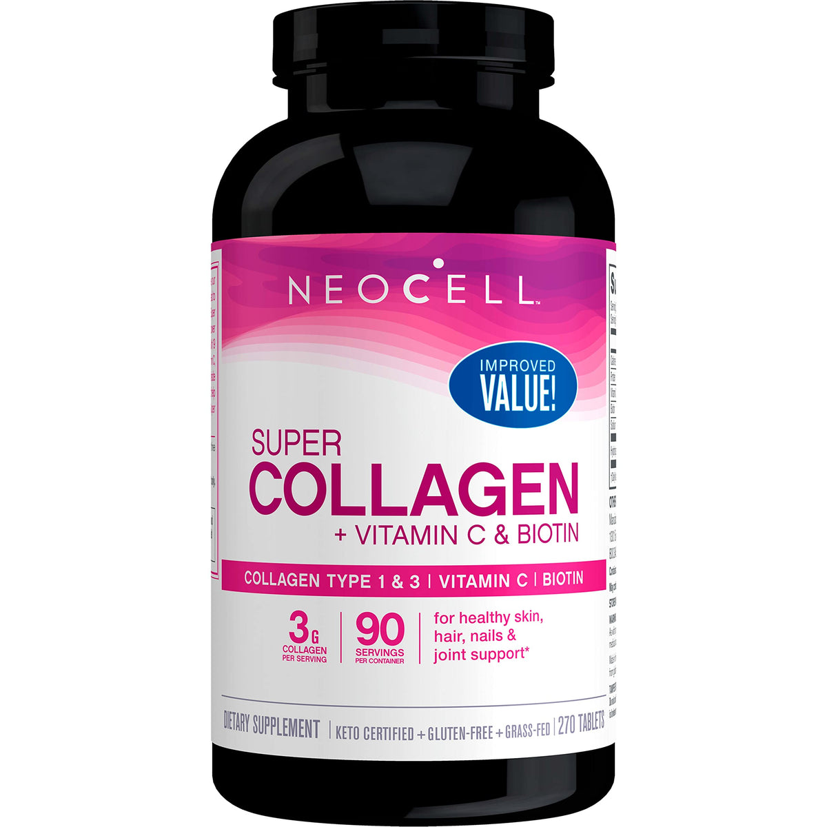 NeoCell Super Collagen Powder, 10g Collagen Peptides per Serving & Super Collagen