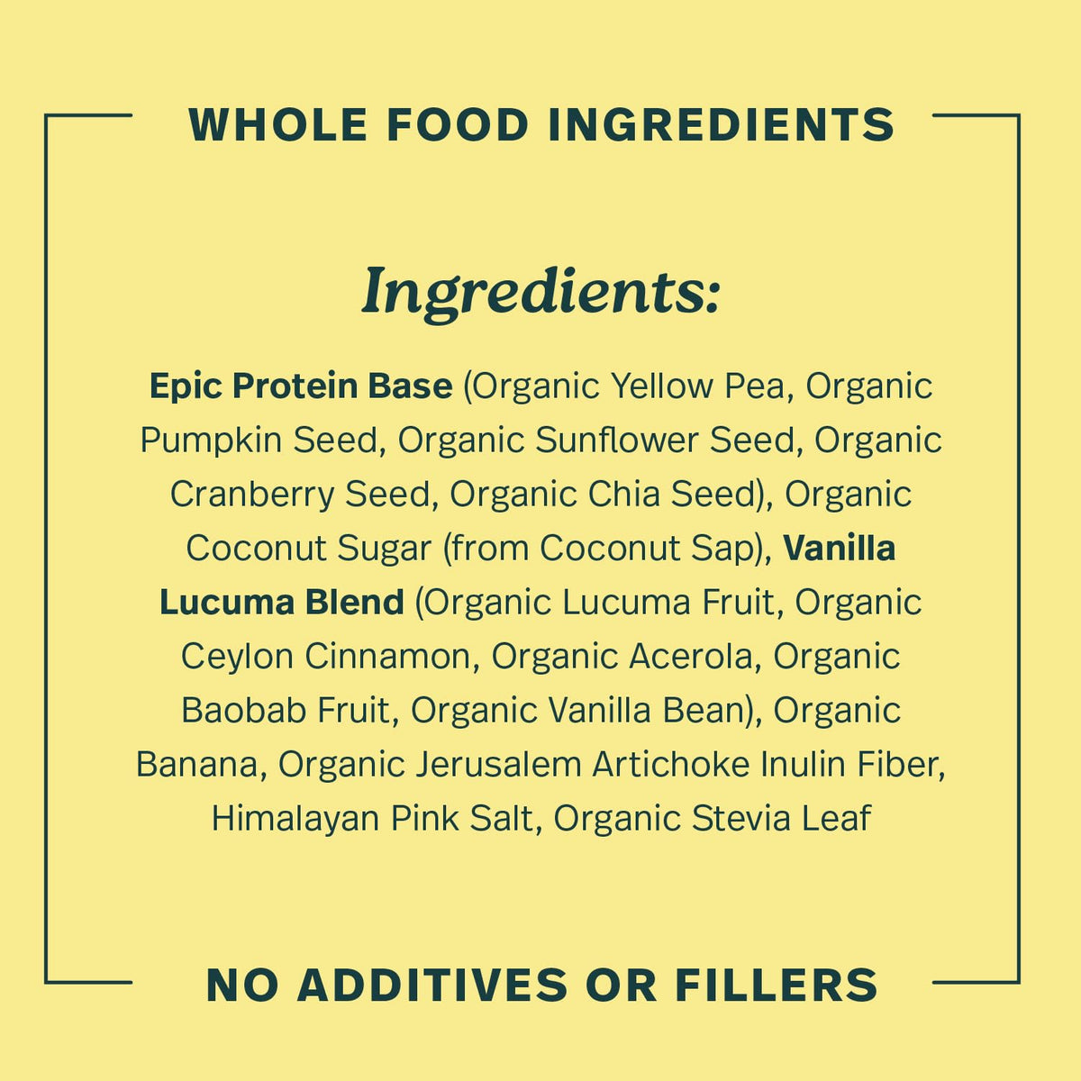 Sprout Living Epic Protein, Plant Based Protein & Superfoods Powder, Vanilla Lucuma Powder | 20 Grams Organic Protein Powder, Vegan, Non Dairy, Non-GMO, Gluten Free, Low Sugar (1 Pound, 12 Servings)