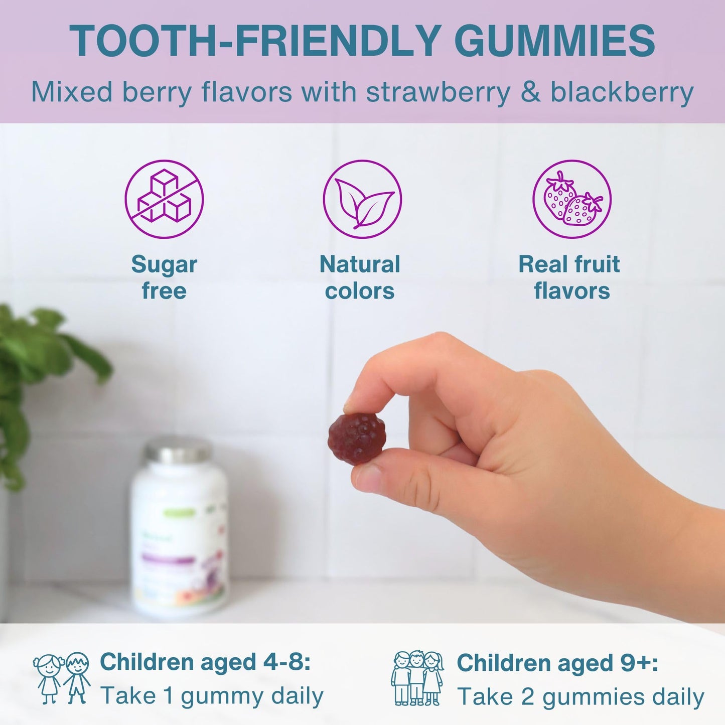 Igennus Methylated Kids Multivitamin Gummies, Age 4+, 90 Gummies | Clean Label & Third Party Tested, No Artificial Sweeteners or Flavors, Sugar Free, Natural Berry Flavor, Non-GMO, Halal