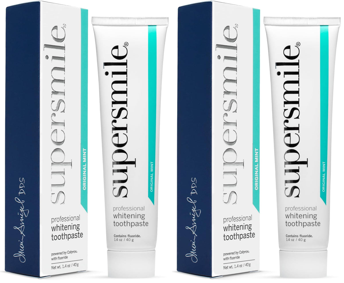 Supersmile Original Mint Whitening Toothpaste, 1.4 Oz, TSA Travel