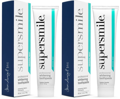Supersmile Original Mint Whitening Toothpaste, 1.4 Oz, TSA Travel