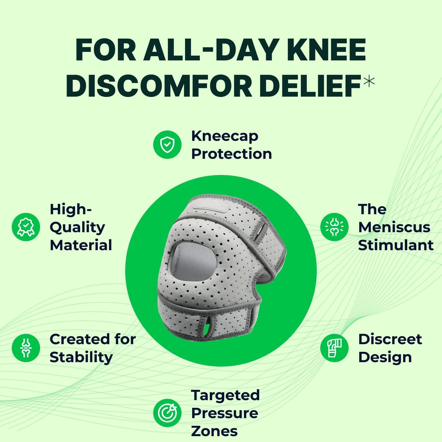 Wellnee Knee Support & Pain Relief Bundle – Herbal Knee Patch + Compression Knee Brace with Silicone Padding – Natural Joint Comfort, Stability & Recovery Support for Daily Use, Sports & Walking