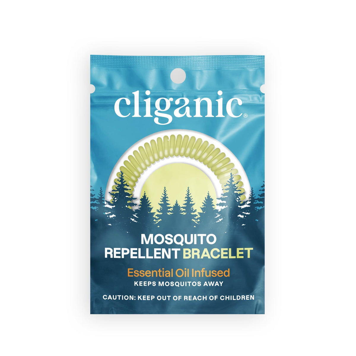 Cliganic 10 Pack Mosquito Repellent Bracelets, DEET-Free Bands, Individuall
