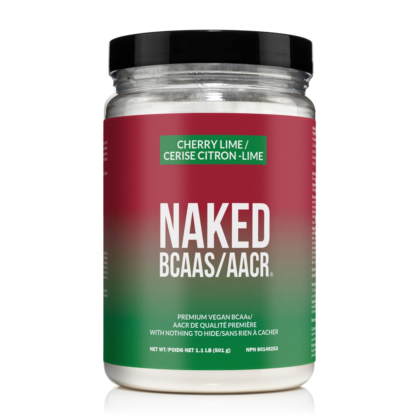 NAKED BCAAs Amino Acids Powder, Only 1 Ingredient, Pure 2:1:1 Formula, Vegan Unflavored Branched Chain Amino Acids, Instantized All Natural BCAA Supplement - 500 Grams, 100 Servings