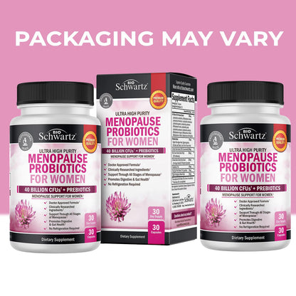 Menopause Support Probiotics for Women - Hot Flashes Night Sweats Mood Swings