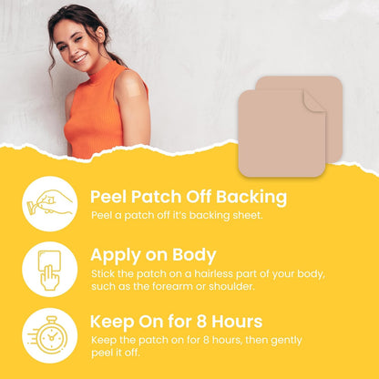 MONIER D3 Patches (Pack of 60) - 100% Natural D Patch for Women and Men | With Calcium, Magnesium, K2, Immune & Body Support, Enhanced Formula