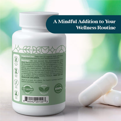 Pattern Wellness Sea Moss Complex – Sea Moss, Burdock Root, Bladderwrack, Vitamin C & Ginger – Supports Immune & Digestive Health – Vegan, Non-GMO – 30 Capsules