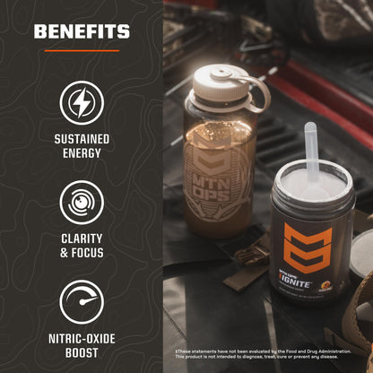 MTN OPS Ignite Energy Powder, Zero Sugar, Tiger's Blood