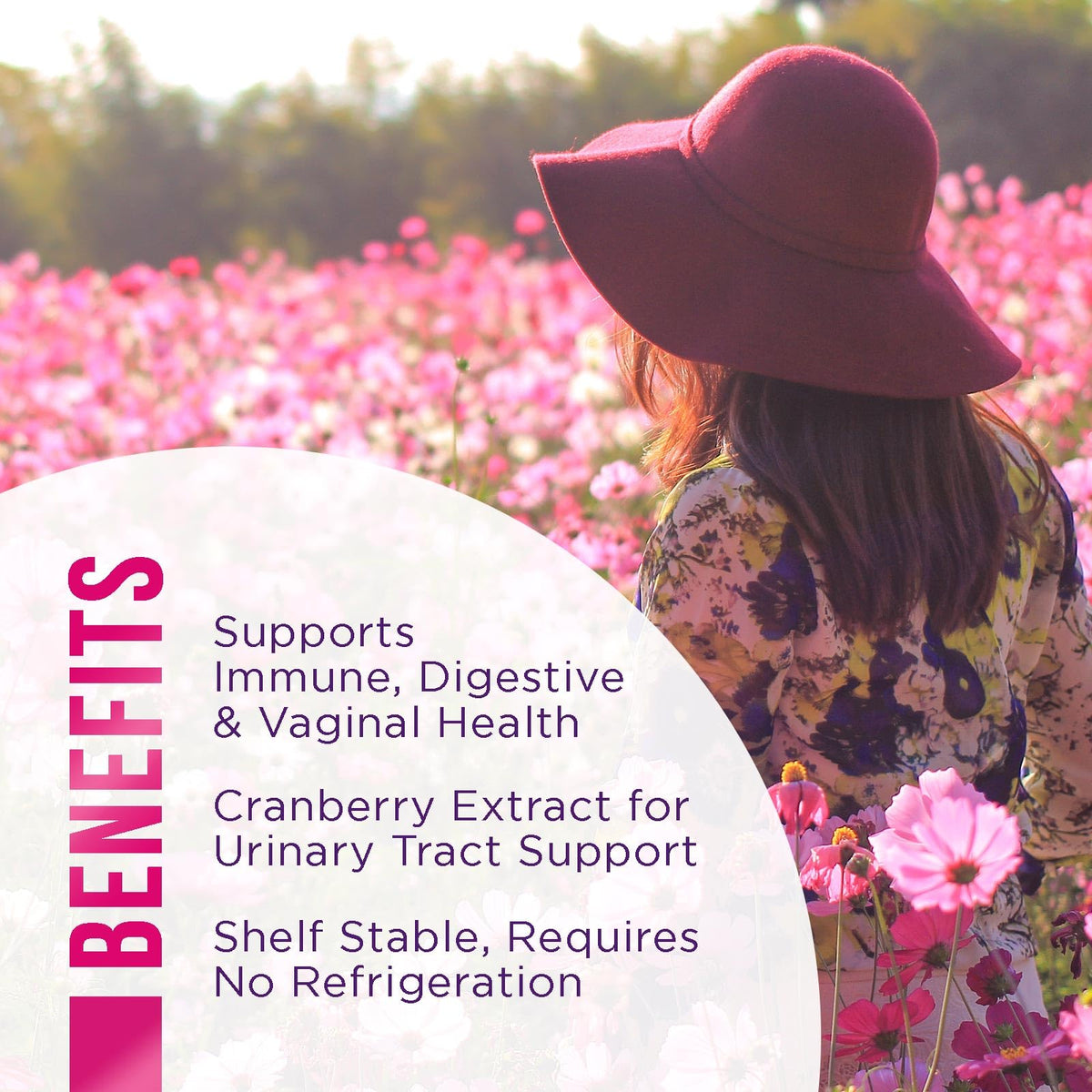 Probiotics for Women + Cranberry - 3 Billion CFU Guaranteed & 6 Vegan Strains for Women's