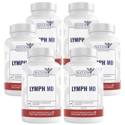Lymph MD | Lymphatic Drainage Supplement | Lymph Support | Lymph System Support with Bromelain, Echinacea, Burdock Root, Dandelion, Rutin, Kelp. 30 Days Supply. 60 Capsules