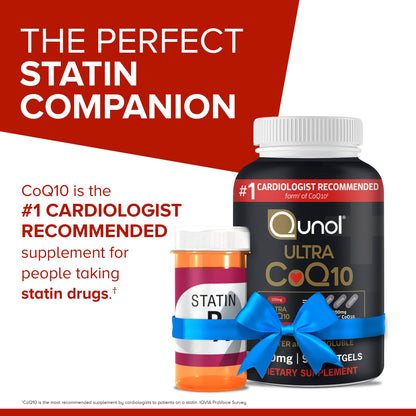 Qunol Ultra CoQ10 100mg Softgels- 3x Better Absorption, Antioxidant for Heart Health
