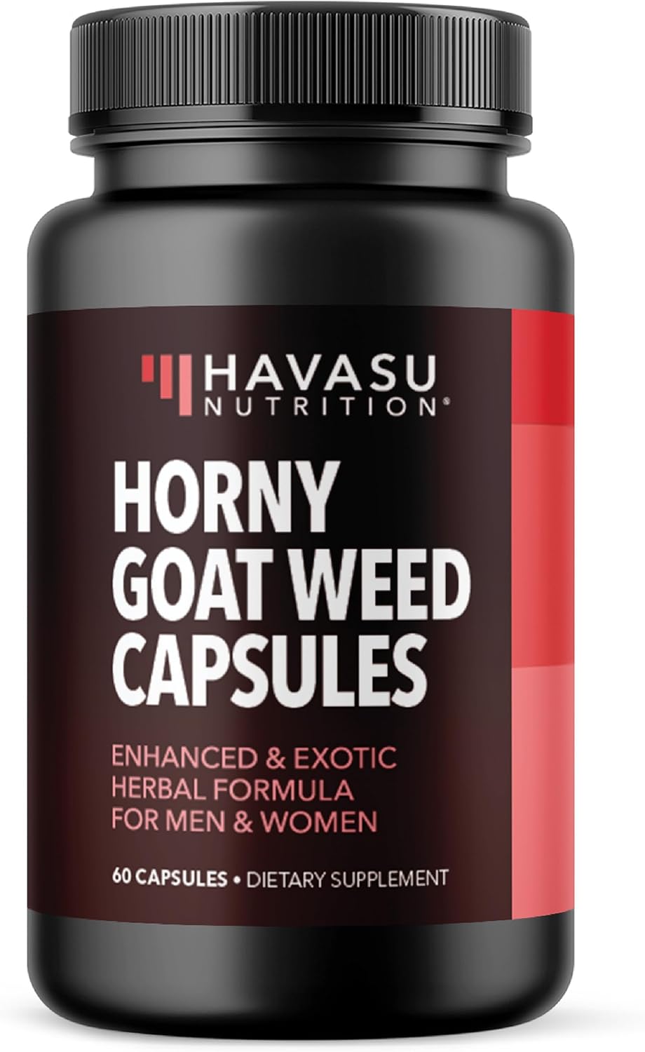 Horny Goat Weed with Maca, Tongkat Ali and Saw Palmetto, 30 Servings | Vegan, Non-GMO, Gluten free Horny Goat Weed Capsules for Men & Women, Extra Strength Performance, 60 Count, 1 Month Supply