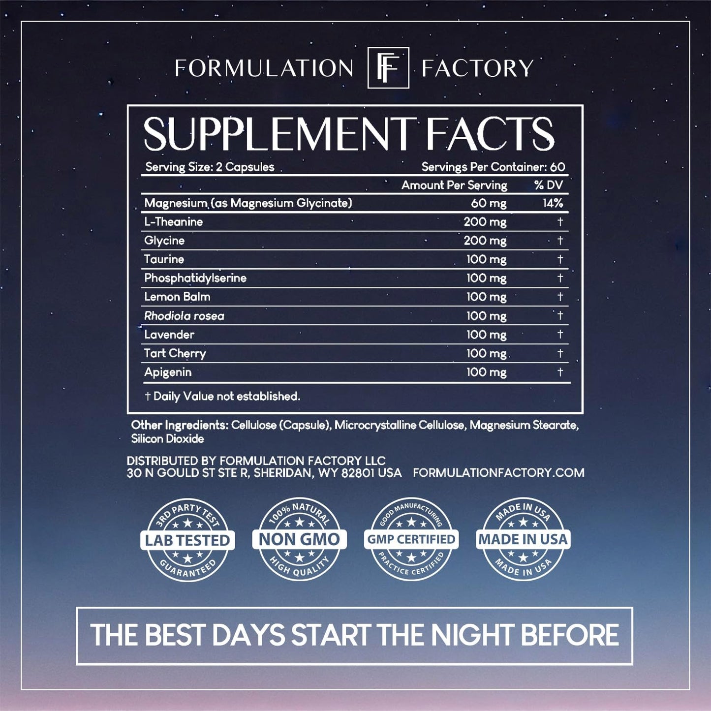 Formulation Factory Heart of Steel x The Night Before (Bundle)