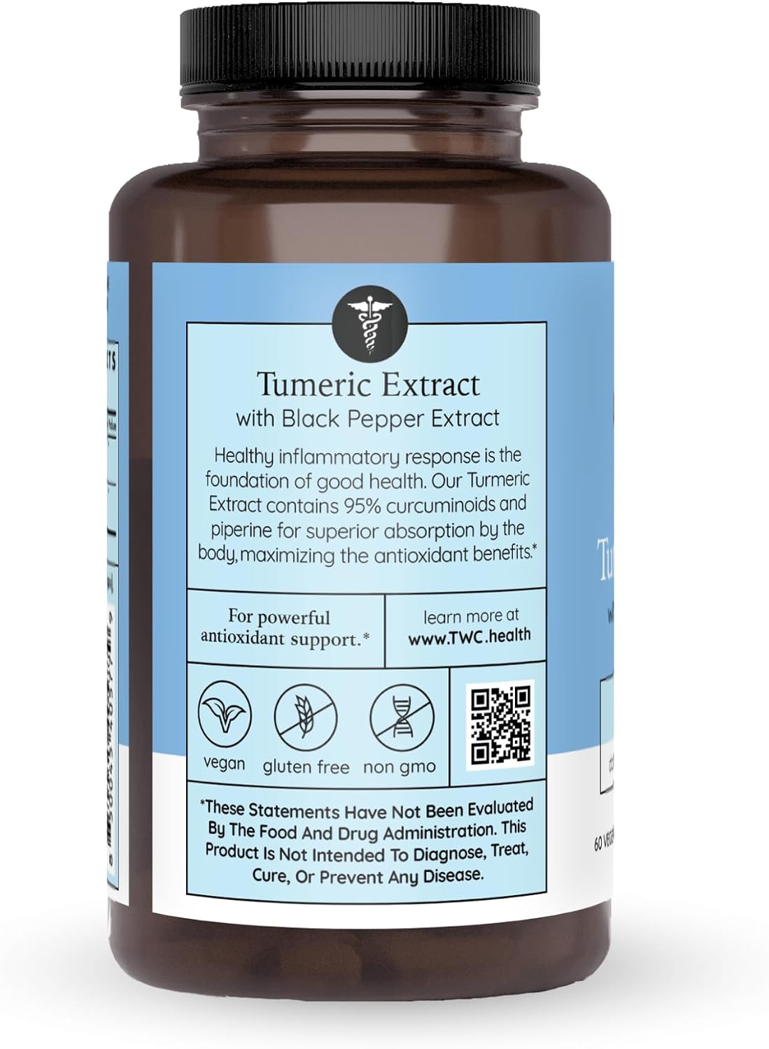 Turmeric Extract with Curcumin & Black Pepper, Supports Joint Health, 60ct