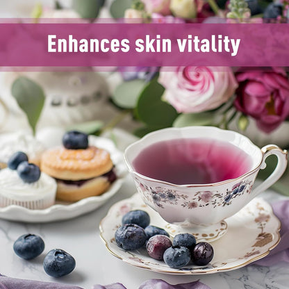 UNLEASH'D ORGANIC Organic Blueberry Juice Powder 16 oz – 100% Pure Natural Superfood, Rich in Antioxidants & Vitamins
