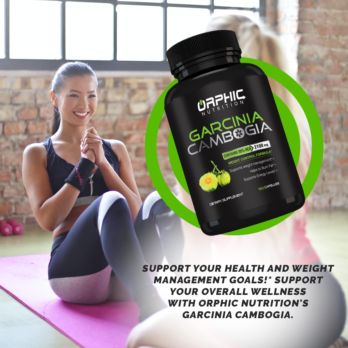 ORPHIC NUTRITION Garcinia Cambogia Extract 2 Months Supply - to Support Weight Loss Efforts