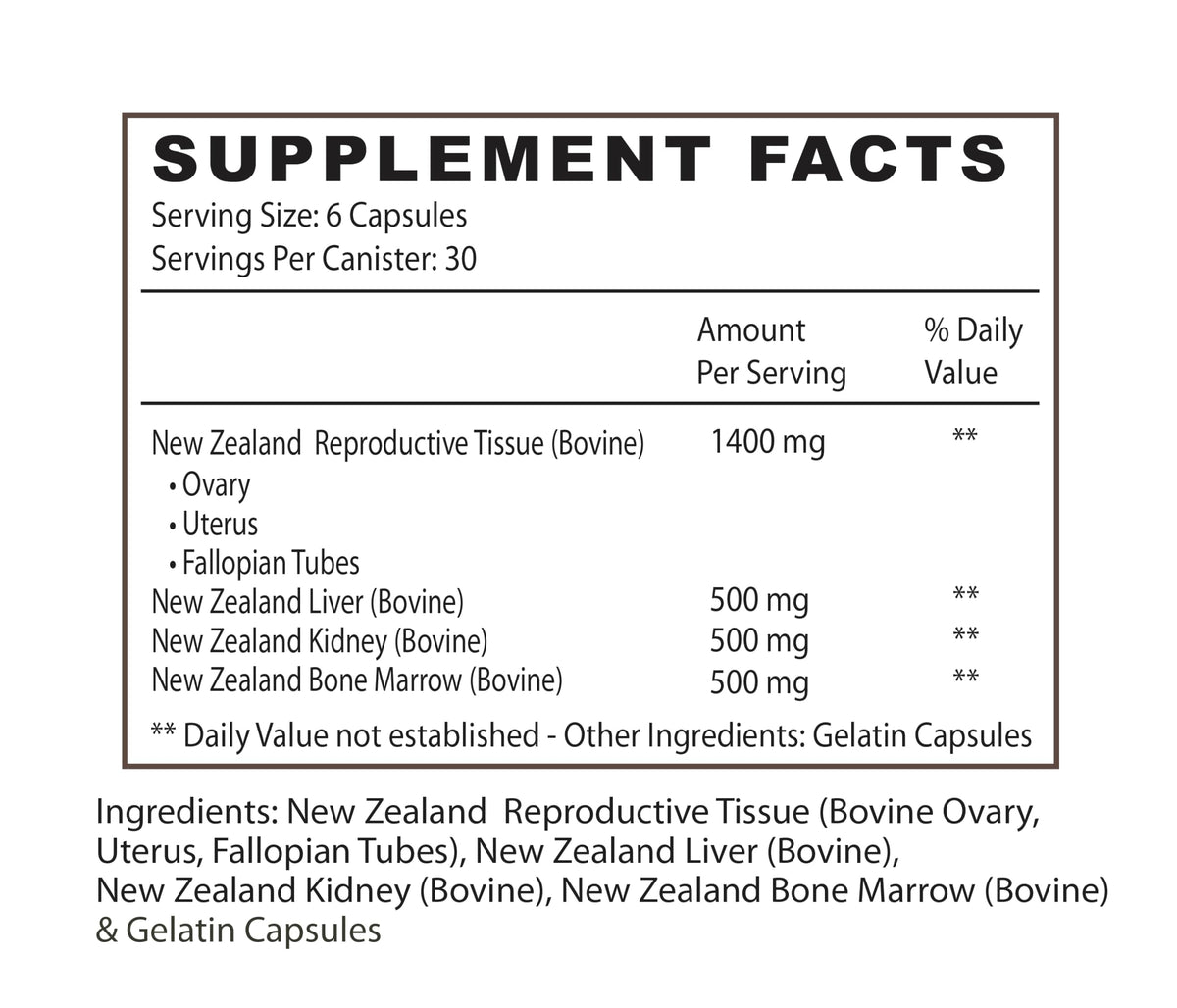 Grass Fed Beef Liver 3000mg per Serving (30 Servings) | Freeze Dried (500mg per Capsule) from New Zealand