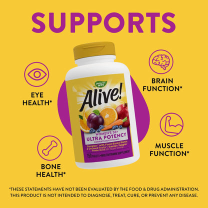 Nature’s Way Alive! Women’s 50+ Ultra Potency Complete Multivitamin