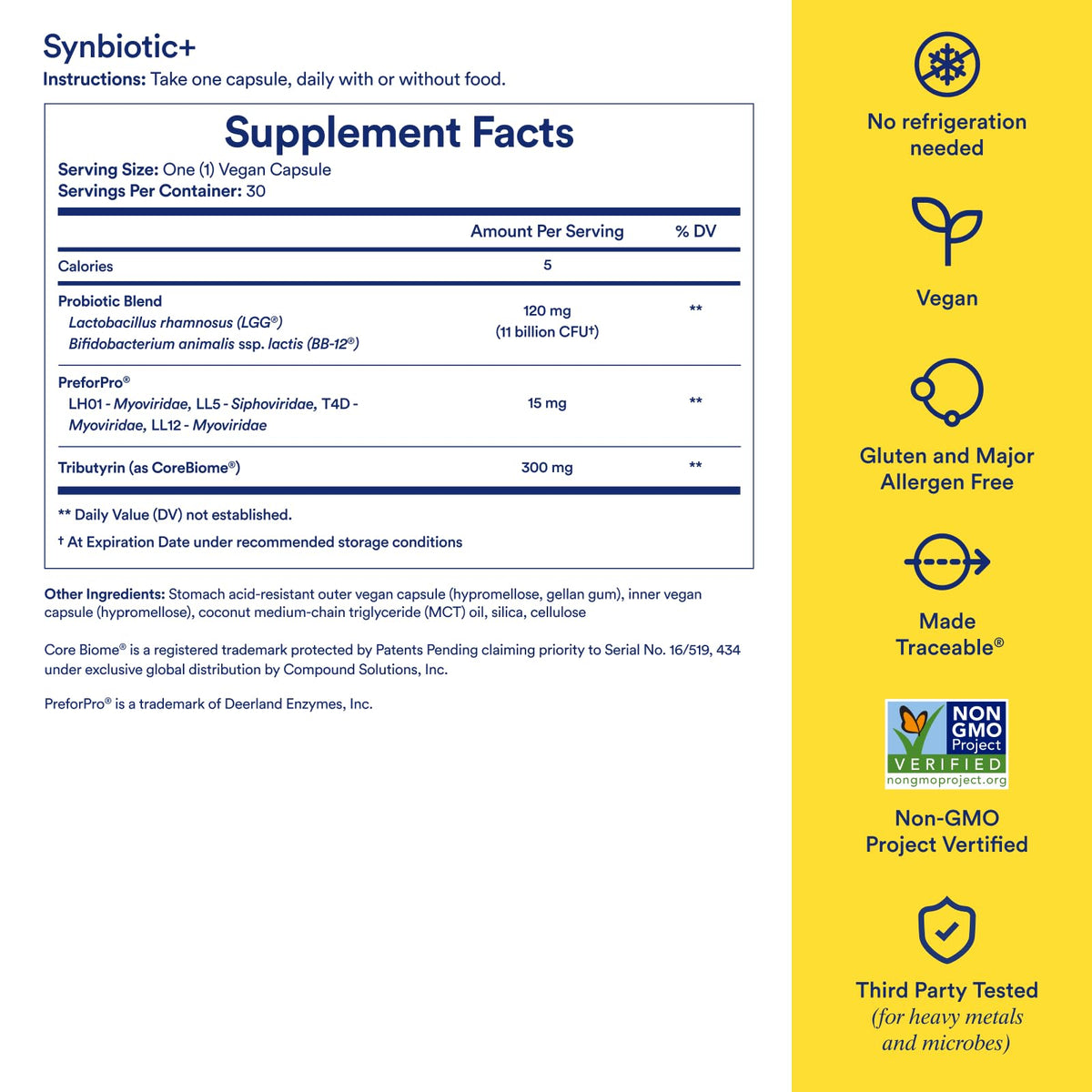 Ritual Synbiotic+ : Probiotic, Prebiotic, Postbiotic, 3-in-1 Formula for Gut Health