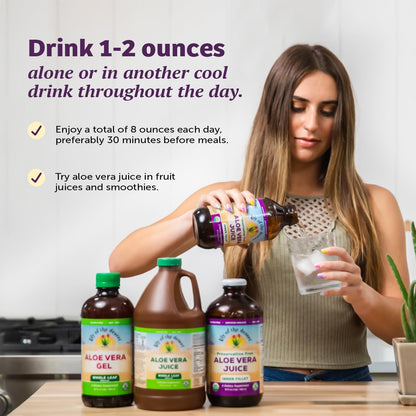 Lily Of The Desert Aloe Vera Juice, Whole Leaf, Organically Grown, Non-GMO, 64 Fl Oz