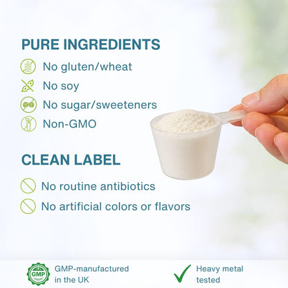 Igennus Free Range Grass Fed Hydrolyzed Bovine Collagen Peptides, Neutral Taste, 100% Highest Grade Bovine Collagen Protein Powder, Types 1, 2 & 3, Clean Label, Non-GMO, Free Range, 40 Servings