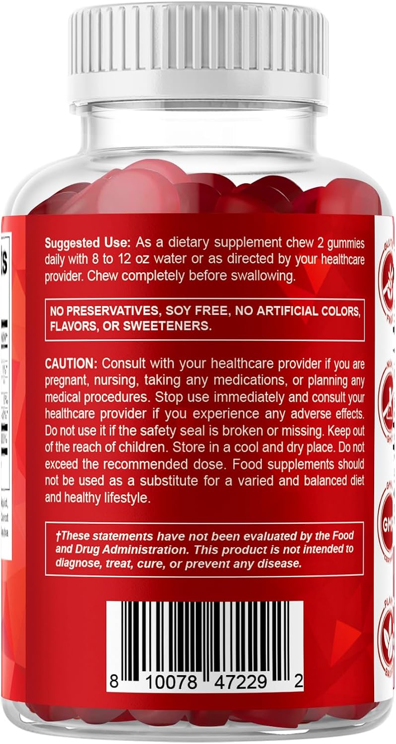 Vitamatic Methyl B12 5000 mcg, 120 Gummies, Natural Cherry Flavor | Extra Strength, Energy Metabolism Support and Nervous System Health Support*, Non-GMO, Gluten Free