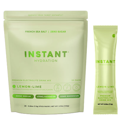 Instant Hydration Sugar Free Electrolytes Powder Packets Variety Pack - Watermelon, Raspberry, Lemon Lime Drink Mix & Travel Essentials with Magnesium and Potassium - Post Workout Recovery - 20 Sticks